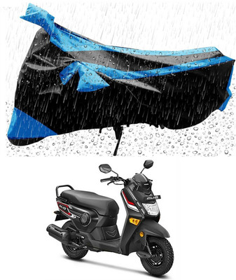 Mdstar Waterproof Two Wheeler Cover for Honda(Cliq, Blue, Black)