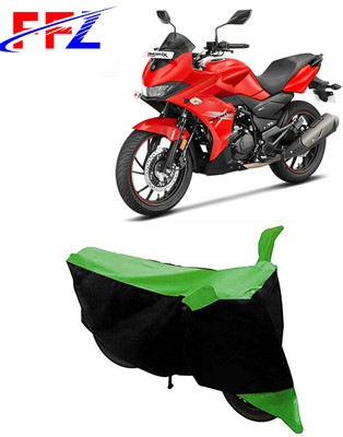 FFZ Two Wheeler Cover for Hero(Xtreme 200S, Black, Green)