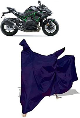 Amexride Two Wheeler Cover for Kawasaki(ZH2 BS6, Blue)