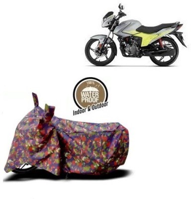 OliverX Waterproof Two Wheeler Cover for Hero(Glamour Blaze, Red)