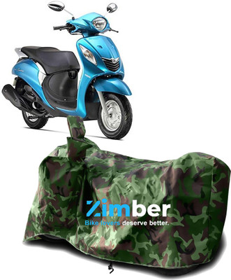 AutoRash Two Wheeler Cover for Yamaha(Fascino, Green)