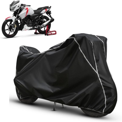 xodi Waterproof Two Wheeler Cover for TVS(Apache RTR 160, Black, White)