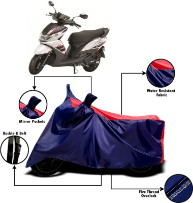 AUCTIMO Two Wheeler Cover for Yamaha(Ray, Multicolor)