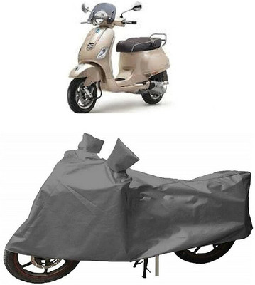kashyap Waterproof Two Wheeler Cover for Piaggio(Vespa VXL, Grey)