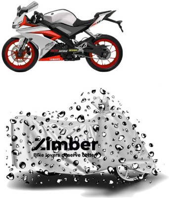 ZIMBER Waterproof Two Wheeler Cover for Yamaha(YZF R15 V3.0, Silver)