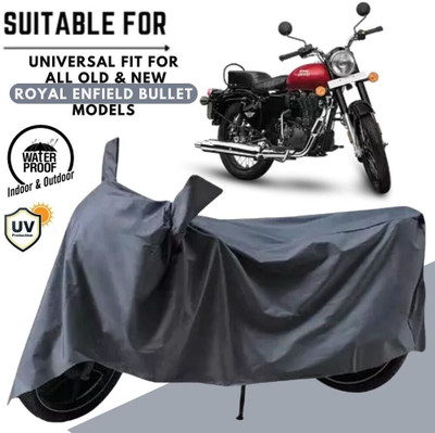 ZAQE Waterproof Two Wheeler Cover for Royal Enfield(Bullet 350, Multicolor)