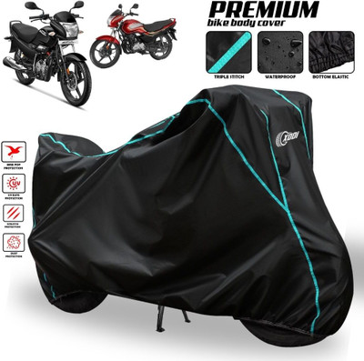 AutoGalaxy Waterproof Two Wheeler Cover for Hero(Super Splendor, Black)