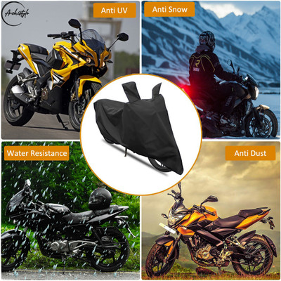 Hillberg Waterproof Two Wheeler Cover for Bajaj(CT 125X, Black)