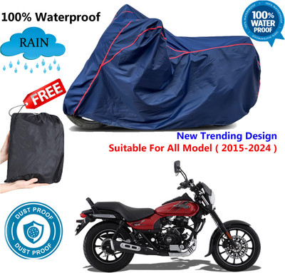 AUTOCAD Waterproof Two Wheeler Cover for Bajaj(Avenger 150 Street, Blue, Red)