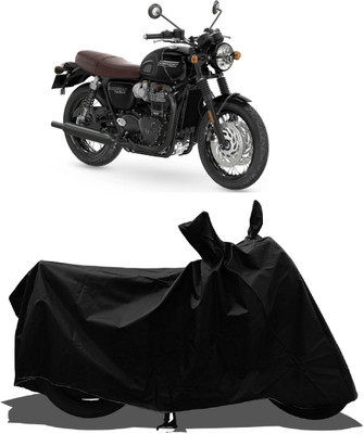 Tricway Waterproof Two Wheeler Cover for Triumph(Bonneville T120 Black, Black)