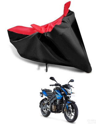 KEDIT Two Wheeler Cover for Bajaj(Pulsar 200 NS DTS-i, Red, Black)