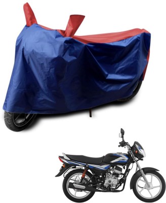 KEDIT Two Wheeler Cover for Bajaj(CT 100, Red, Blue)