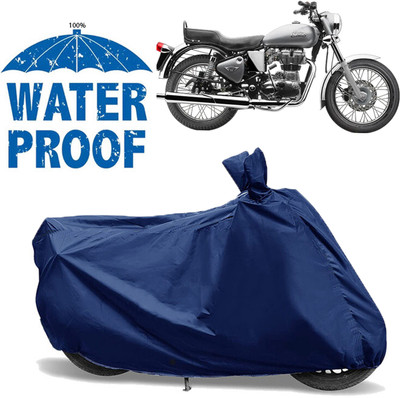 AutoGalaxy Waterproof Two Wheeler Cover for Royal Enfield(Electra 4S, Blue)