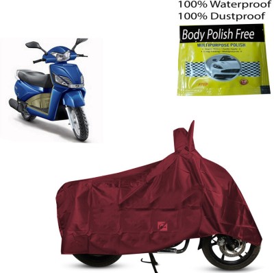 EGAL Waterproof Two Wheeler Cover for Mahindra(Gusto, Maroon)