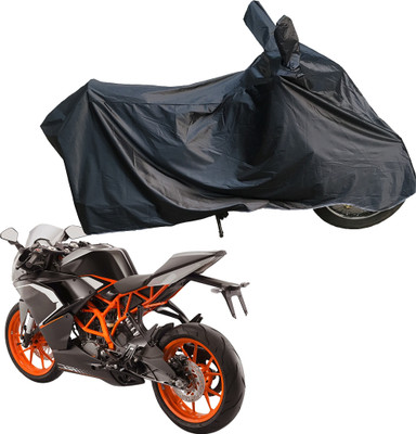 Motodreka Waterproof Two Wheeler Cover for KTM(RC 200, Black)