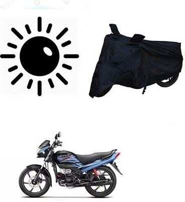 DeepShakshi AUTOMOTIVE Two Wheeler Cover for Hero(Passion Plus, Black)