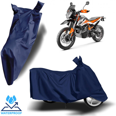 ROYAL AUTO MART Waterproof Two Wheeler Cover for KTM(390 Adventure, Blue)
