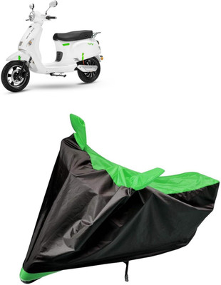 aksmit Two Wheeler Cover for Kinetic(Black, Green)