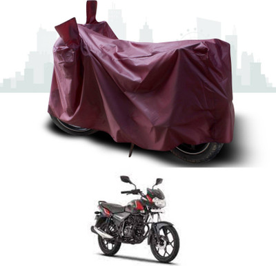 AASHTIK MART Two Wheeler Cover for Bajaj(Discover 110, Maroon)
