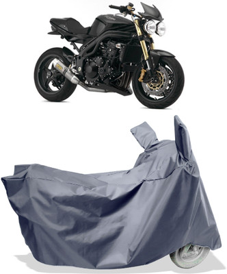 Amexride Two Wheeler Cover for Triumph(Speed Triple ABS, Grey)