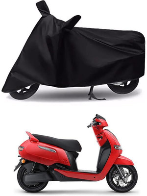 AASHTIK MART Two Wheeler Cover for TVS(iQube Electric, Black)
