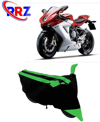 RRZ Waterproof Two Wheeler Cover for MV Agusta(F3, Black, Green)