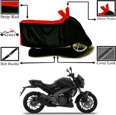 AASHTIK MART Two Wheeler Cover for Bajaj(Dominar 250, Red, Black)