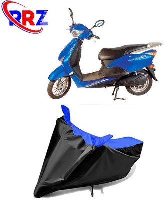 RRZ Waterproof Two Wheeler Cover for Avon(E Scoot, Black, Blue)