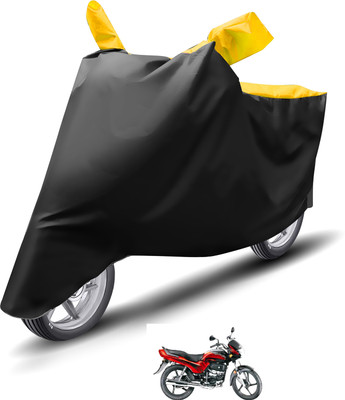 Caronix Waterproof Two Wheeler Cover for Hero(Passion Plus, Yellow)