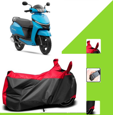 WMIZEXA Two Wheeler Cover for TVS(Jupiter, Black, Red)