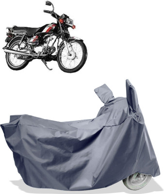 Amexride Two Wheeler Cover for Hero(CD 100 SS, Grey)