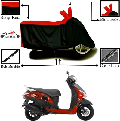 CoNNexXxionS Two Wheeler Cover for Yamaha(Alpha, Red, Black)