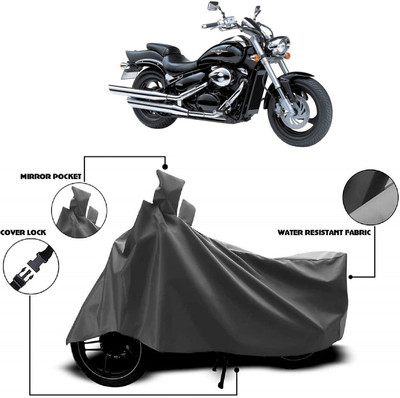MMSSTAR Waterproof Two Wheeler Cover for Suzuki(Intruder M800, Grey)