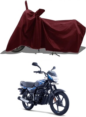 bykorrzon Waterproof Two Wheeler Cover for Bajaj(CT100, Maroon)