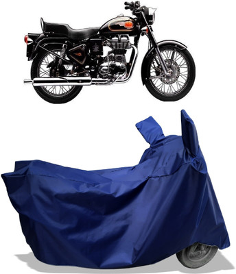 Amexride Two Wheeler Cover for Royal Enfield(Bullet 350 Twinspark, Blue)