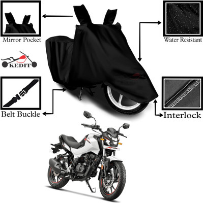 KEDIT Two Wheeler Cover for Hero(Xtreme 160 R, Black)
