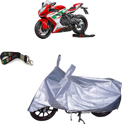 UKIGAL Waterproof Two Wheeler Cover for MV Agusta(BS6, Silver)