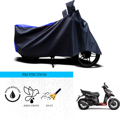 ANTHUB Waterproof Two Wheeler Cover for Aprilia(SR 150, Black, Blue)