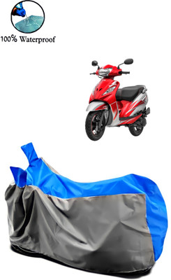 rakku Waterproof Two Wheeler Cover for TVS(Wego, Grey, Blue)