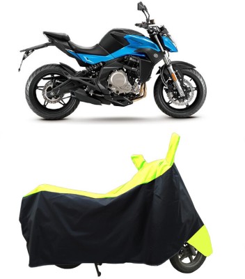 Coxtor Waterproof Two Wheeler Cover for CFMoto(650 NK BS6, Yellow)