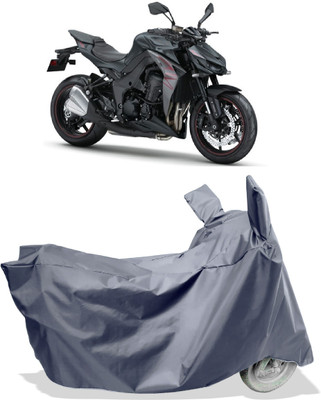 Amexride Two Wheeler Cover for Kawasaki(Z1000, Grey)