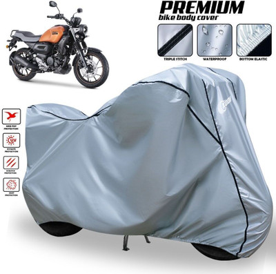 xodi Waterproof Two Wheeler Cover for Yamaha(FZ-X, Silver, Black)