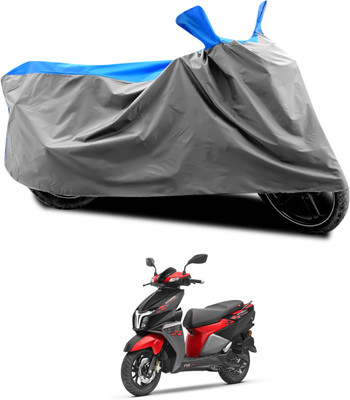 PAGORA Waterproof Two Wheeler Cover for TVS(Ntorq 125, Grey, Blue)