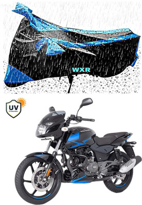 WXR Waterproof Two Wheeler Cover for Bajaj(Pulsar 150, Black, Blue)