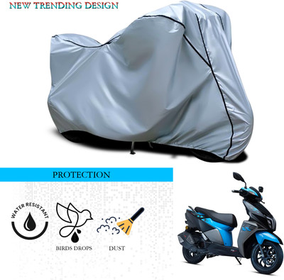 GOSHIV-car and bike accessories Waterproof Two Wheeler Cover for TVS(NTORQ, Silver)