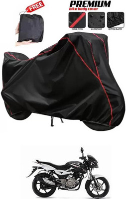 DeepShakshi AUTOMOTIVE Two Wheeler Cover for Bajaj(Pulsar 150 DTS-i, Black)