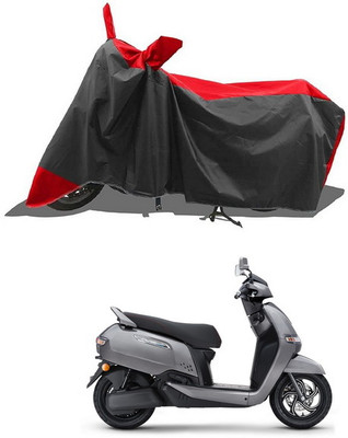 PAGORA Waterproof Two Wheeler Cover for TVS(iQube Electric, Red, Black)