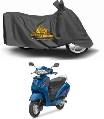 ShankyBrand Two Wheeler Cover for Honda, Universal For Bike(Activa 4G, Grey)