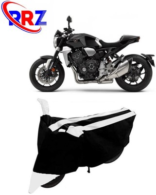 RRZ Waterproof Two Wheeler Cover for Honda(CB 1000R, Black, White)