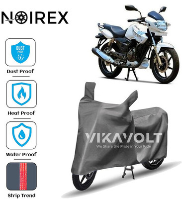 NOIREX Two Wheeler Cover for TVS(Apache RTR 180, Grey)